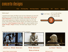 Tablet Screenshot of concertodesigns.com